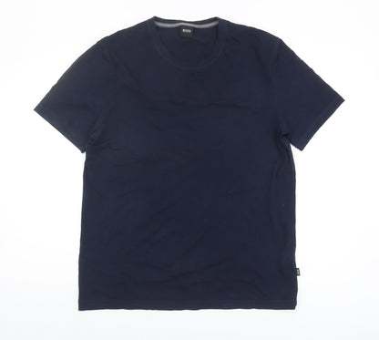 Mens UK Size L Boss Blue  T-Shirt