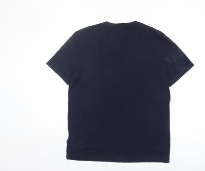 Mens UK Size L Boss Blue  T-Shirt