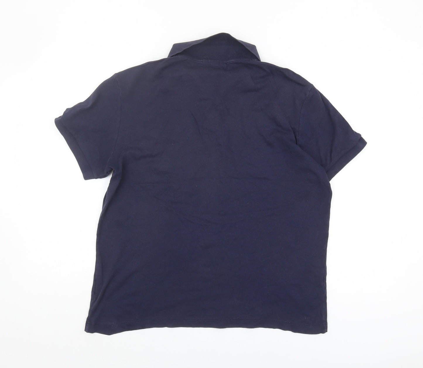 Lacoste Men's Blue Regular Fit Polo Shirt L