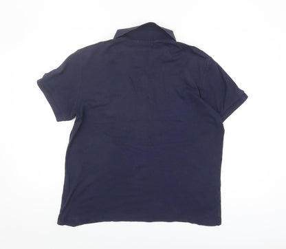 Lacoste Men's Blue Regular Fit Polo Shirt L