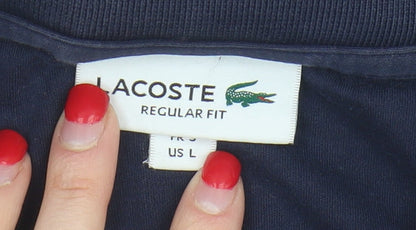 Lacoste Men's Blue Regular Fit Polo Shirt L