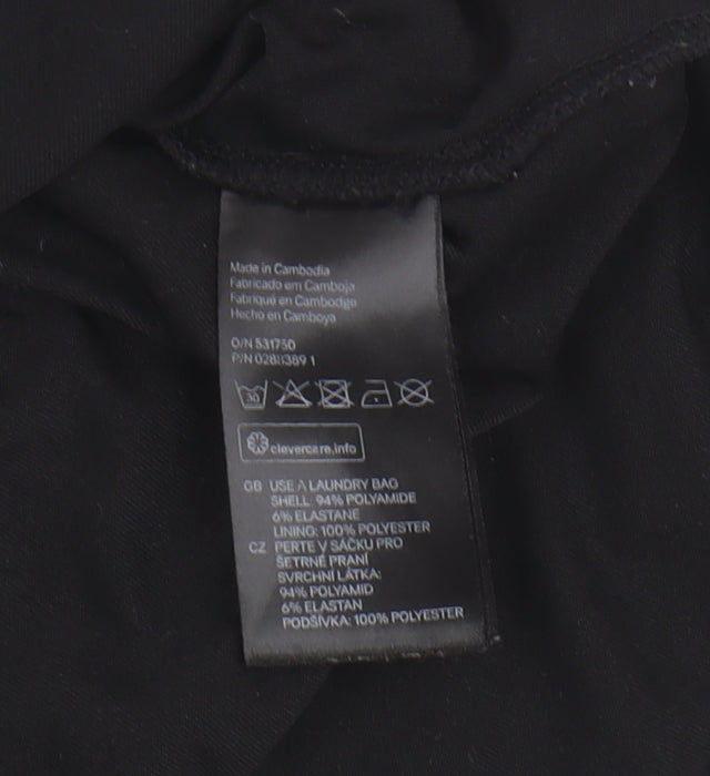 Womens UK Size L H&M Black Basic Blouse