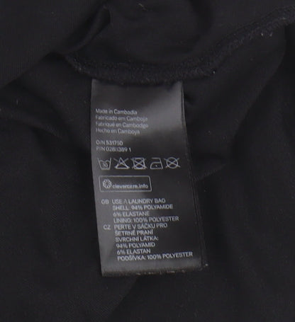 Womens UK Size L H&M Black Basic Blouse