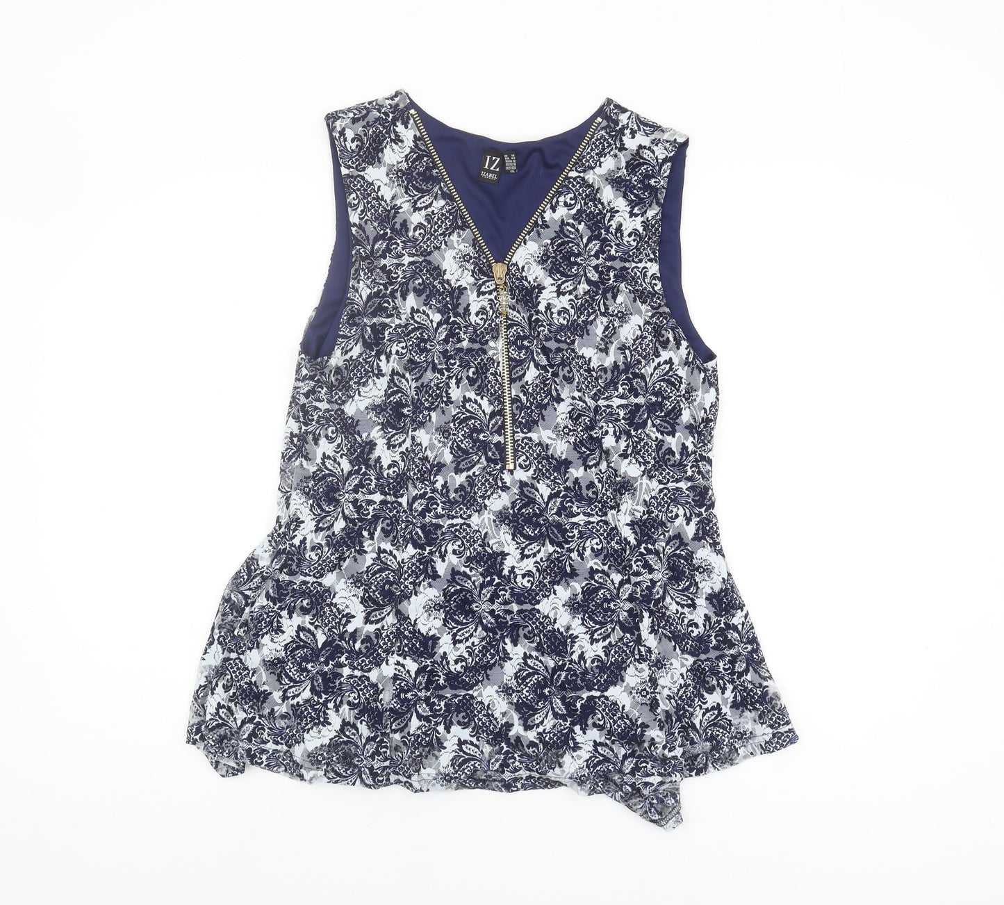 Womens UK Size 16 Izabel London Multicoloured Basic Tank