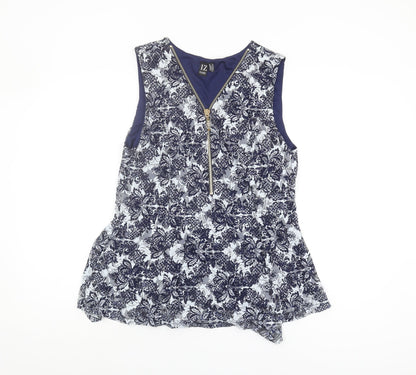 Womens UK Size 16 Izabel London Multicoloured Basic Tank