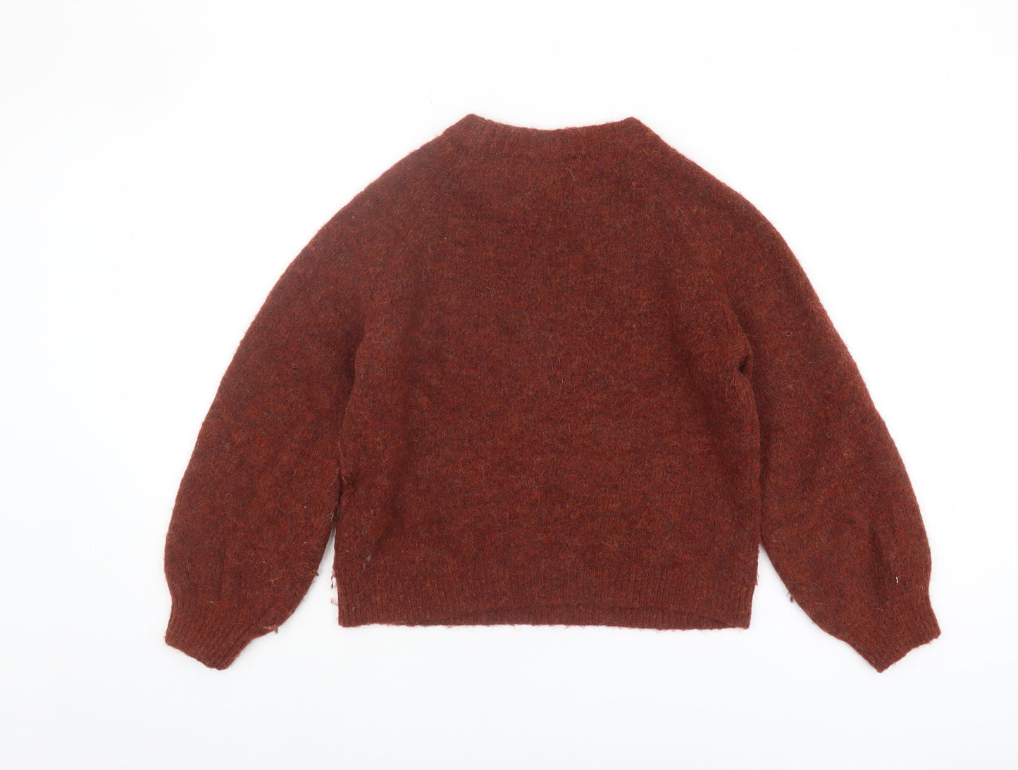 Womens UK Size XS VILA Brown Pullover Jumper