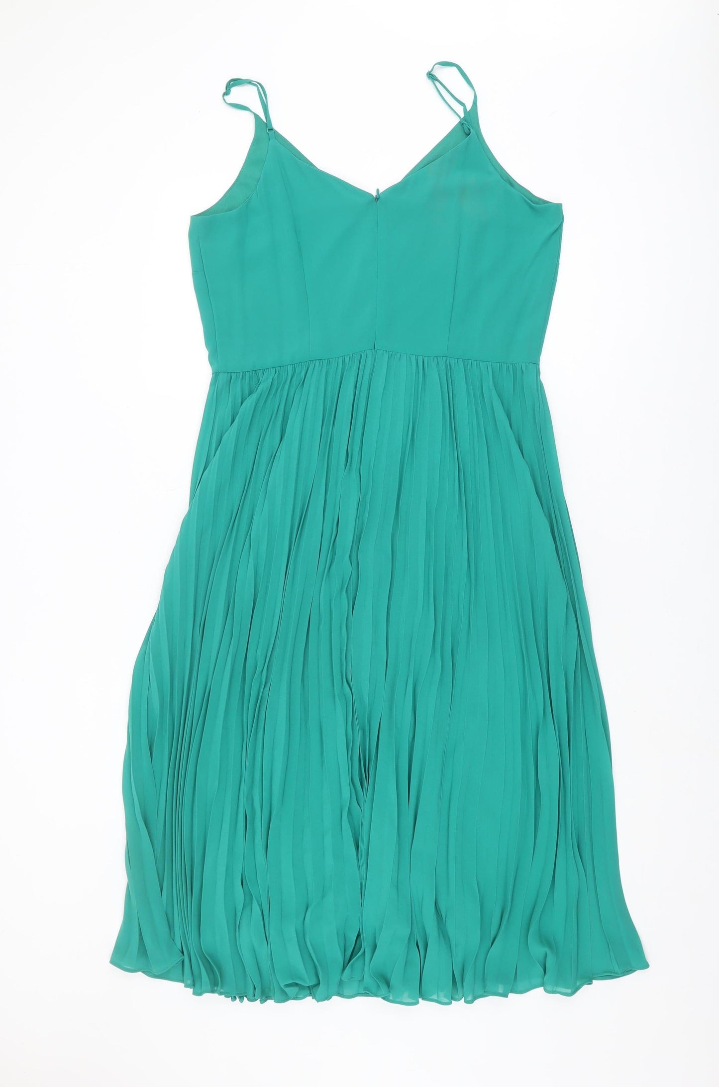 Roman Women's Green Slip Dress Size 14