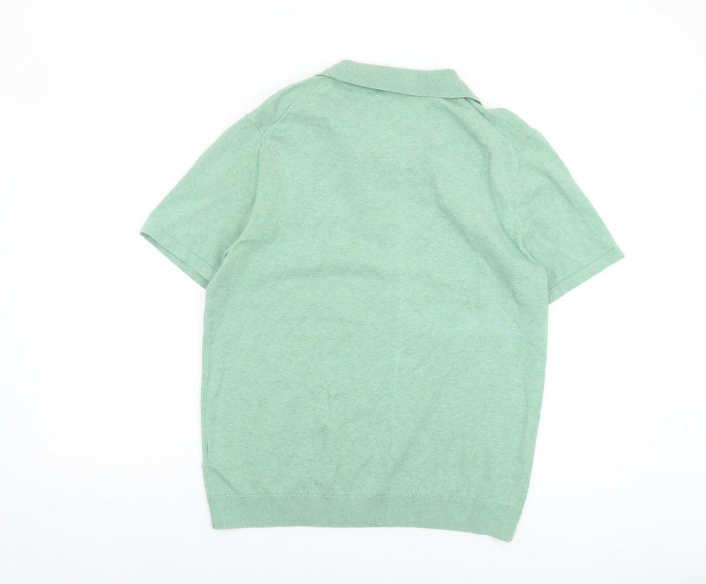 Marks and Spencer Men's Green Polo L