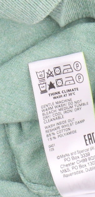 Marks and Spencer Men's Green Polo L