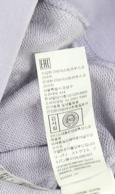 Mens UK Size S Levi's Purple Pullover Hoodie