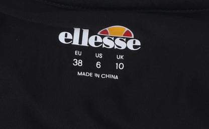 Ellesse Women's Black Athletic T-Shirt, Size 10