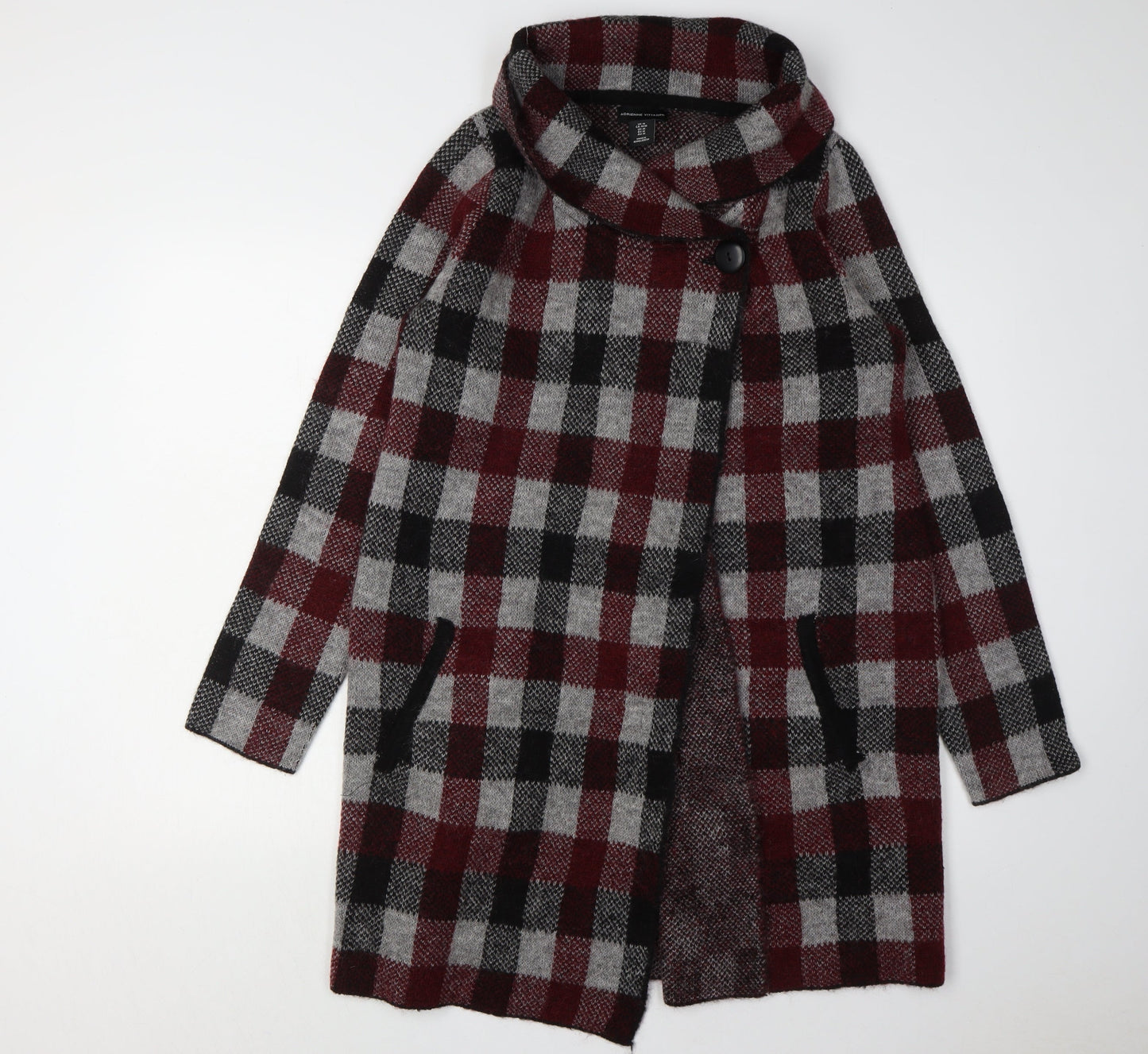 Adrienne Vittadini Women's Multicoloured Plaid Cape M