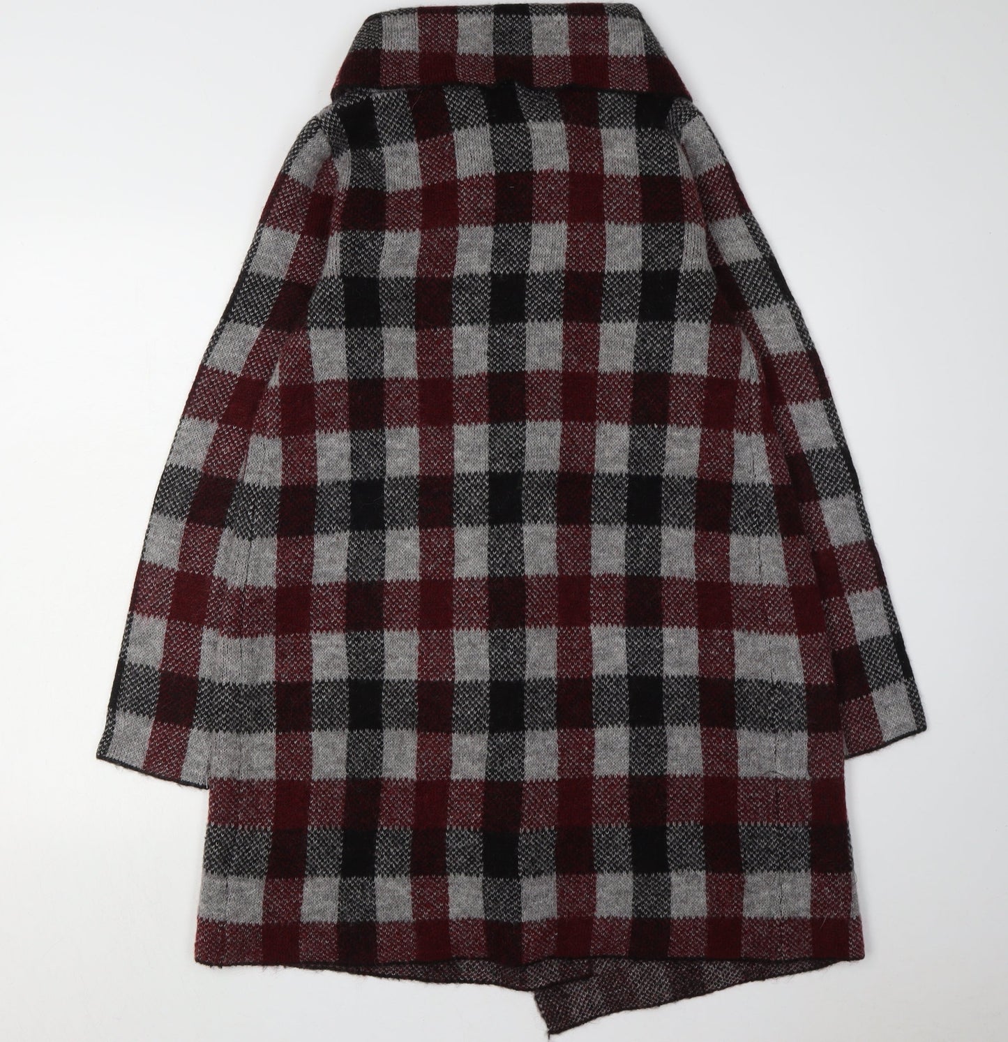 Adrienne Vittadini Women's Multicoloured Plaid Cape M