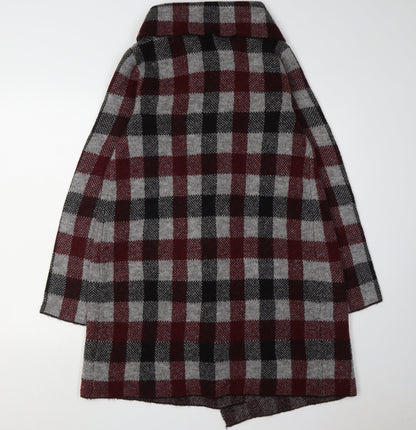 Adrienne Vittadini Women's Multicoloured Plaid Cape M