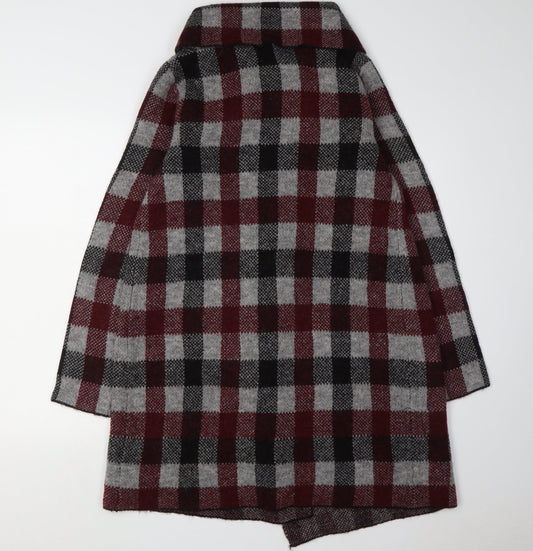 Adrienne Vittadini Women's Multicoloured Plaid Cape M