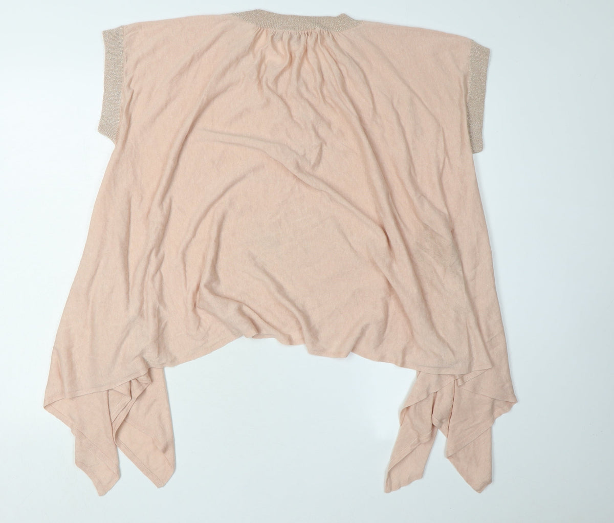 Womens UK Size M French Connection Pink Cape Jumper