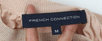 Womens UK Size M French Connection Pink Cape Jumper