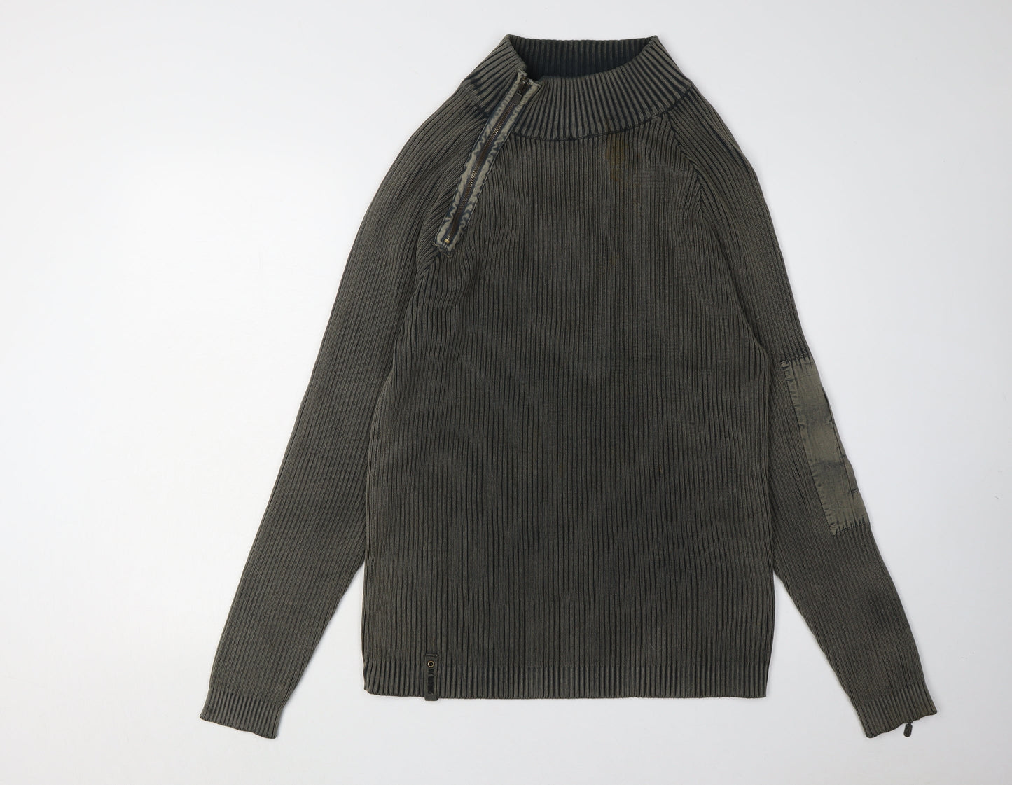 Joe Browns Men's Grey High Neck Jumper Size M