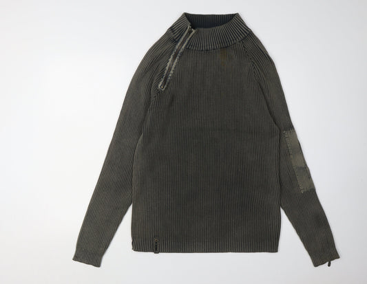 Joe Browns Men's Grey High Neck Jumper Size M