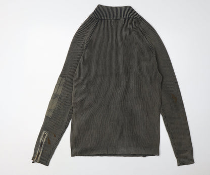 Joe Browns Men's Grey High Neck Jumper Size M