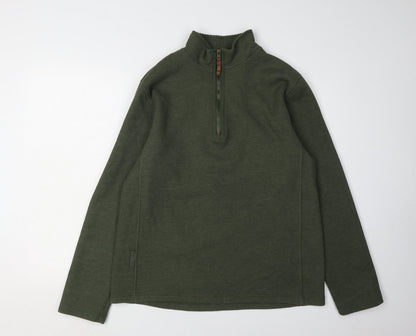 Mens UK Size M Mountain Warehouse Green Pullover Sweatshirt