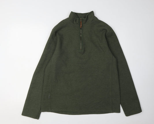 Mens UK Size M Mountain Warehouse Green Pullover Sweatshirt