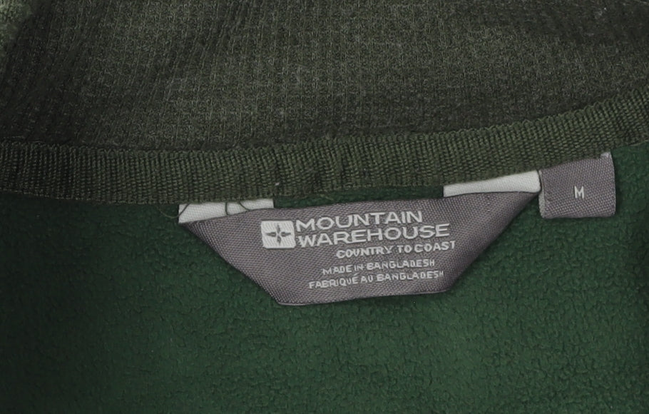 Mens UK Size M Mountain Warehouse Green Pullover Sweatshirt