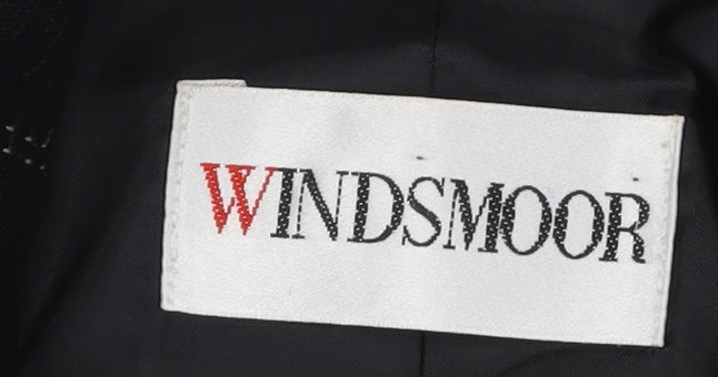 Windsmoor Women's Black Blazer, Size 10, Pinstripe Wool