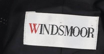 Windsmoor Women's Black Blazer, Size 10, Pinstripe Wool