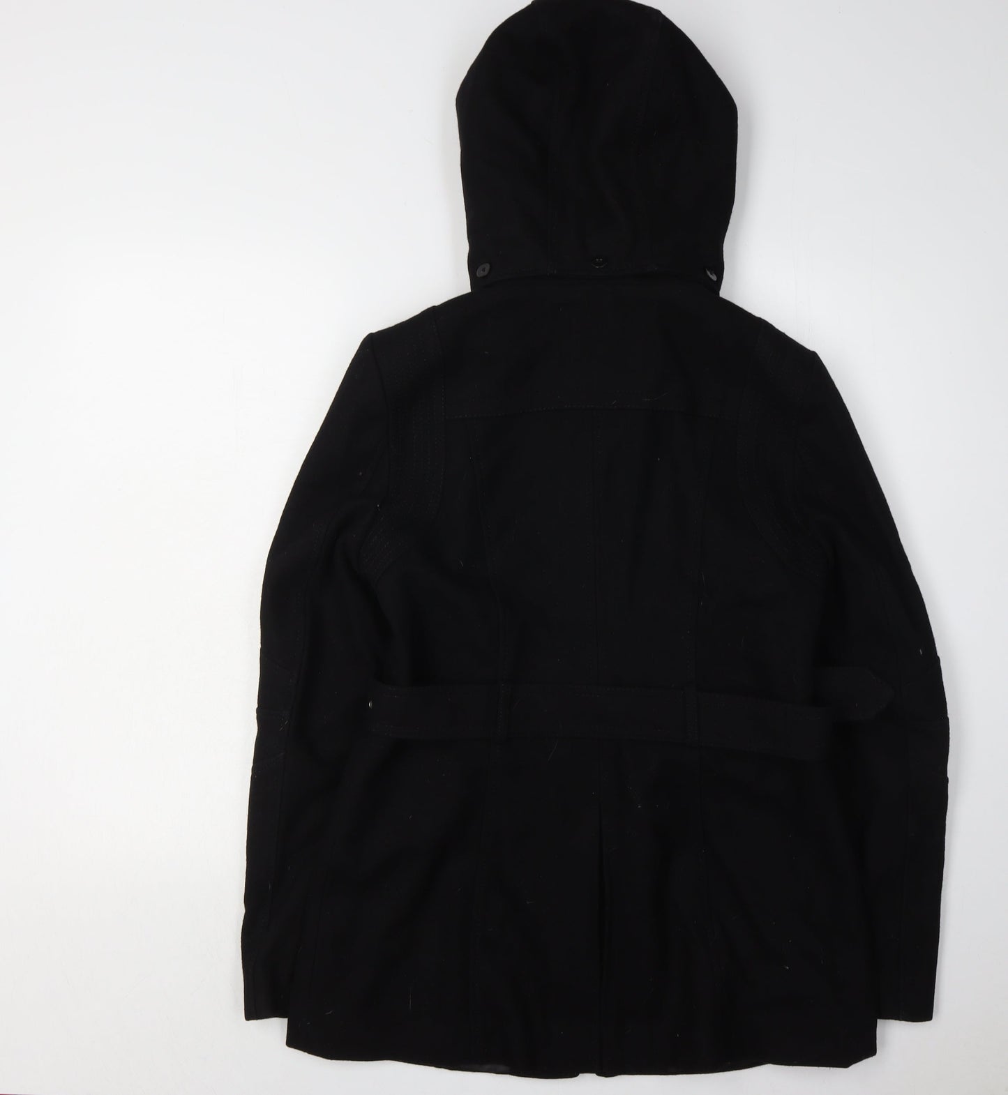 Miss Sixty Women's Black Belted Parka Jacket S
