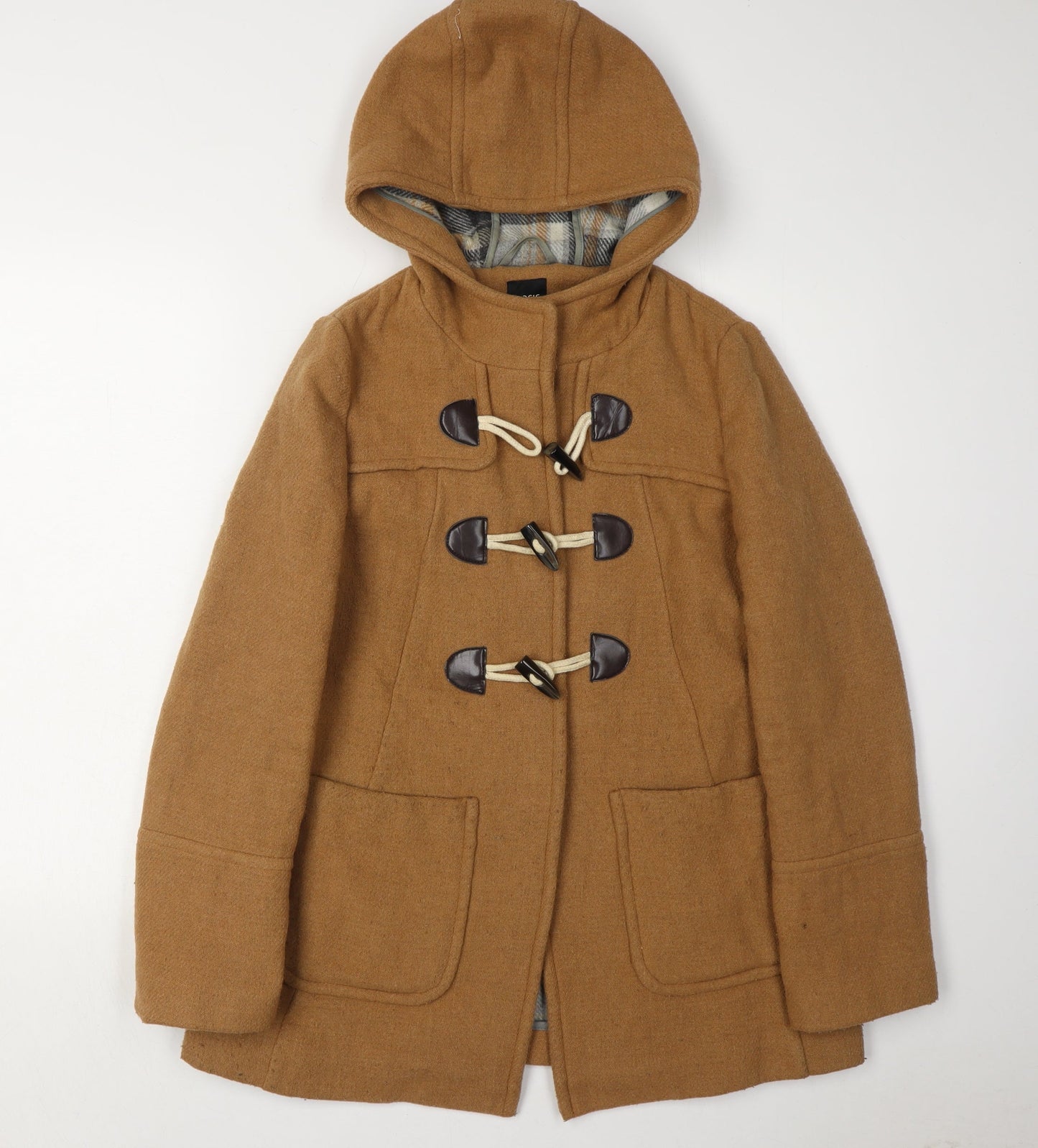 Womens UK Size S Oasis Brown Parka Coat
