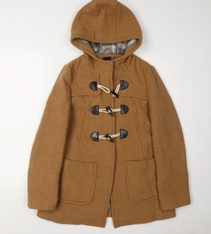 Womens UK Size S Oasis Brown Parka Coat