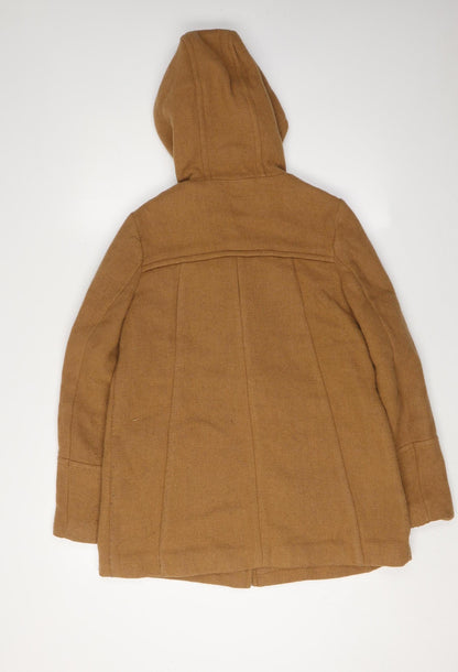 Womens UK Size S Oasis Brown Parka Coat