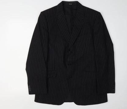 Mens UK Size 41 DAKS Regular Black Suit Jacket