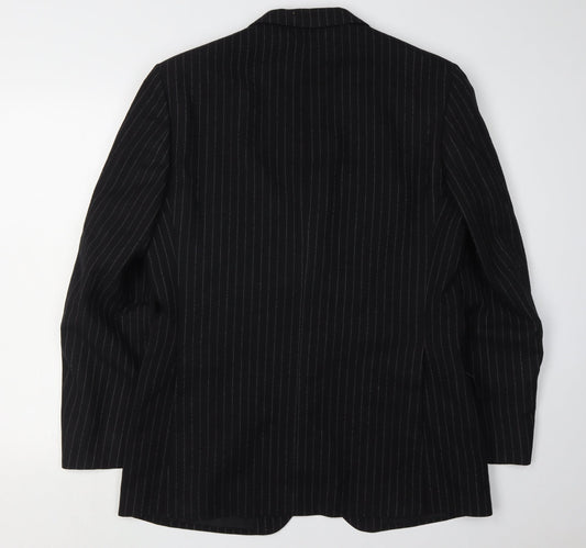 Mens UK Size 41 DAKS Regular Black Suit Jacket