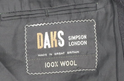 Mens UK Size 41 DAKS Regular Black Suit Jacket