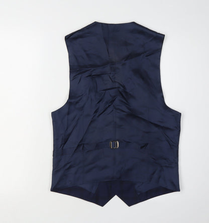 Mens UK Size 38 Reiss Regular Blue Suit Waistcoat