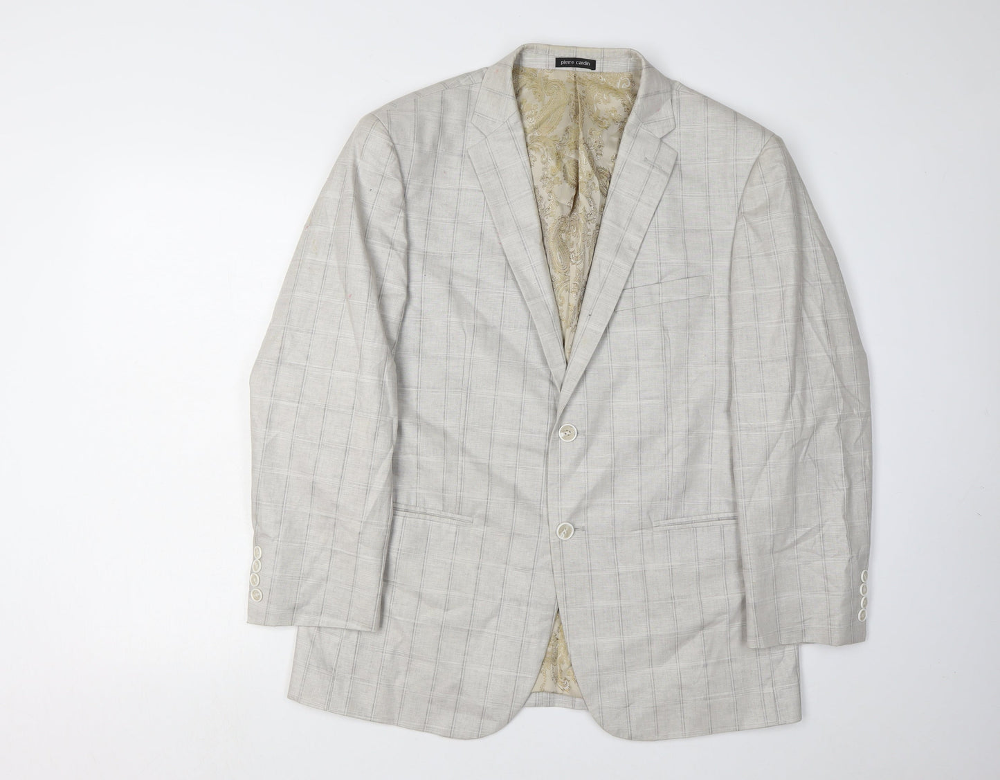 Mens UK Size 40 Pierre Cardin Regular Ivory Suit Jacket