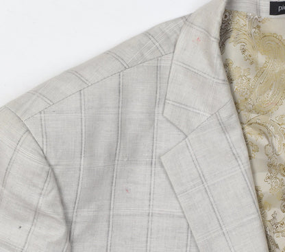 Mens UK Size 40 Pierre Cardin Regular Ivory Suit Jacket