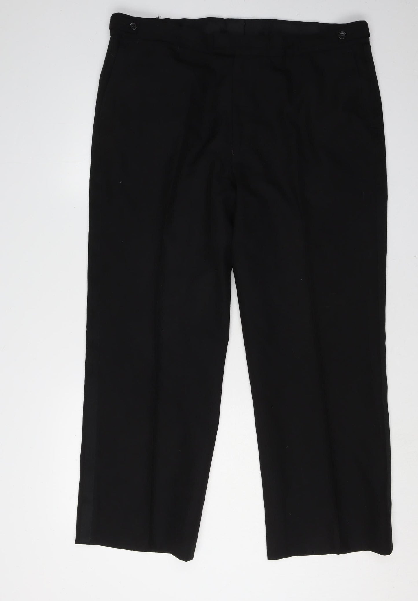 Dormie Mens Black Wool Blend Dress Pants Size 39