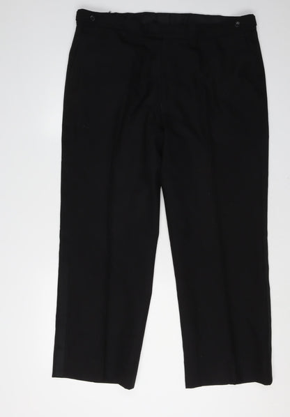 Dormie Mens Black Wool Blend Dress Pants Size 39