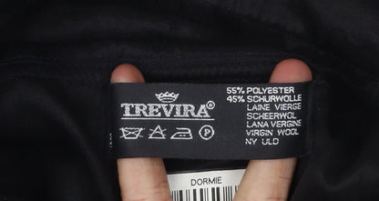 Dormie Mens Black Wool Blend Dress Pants Size 39