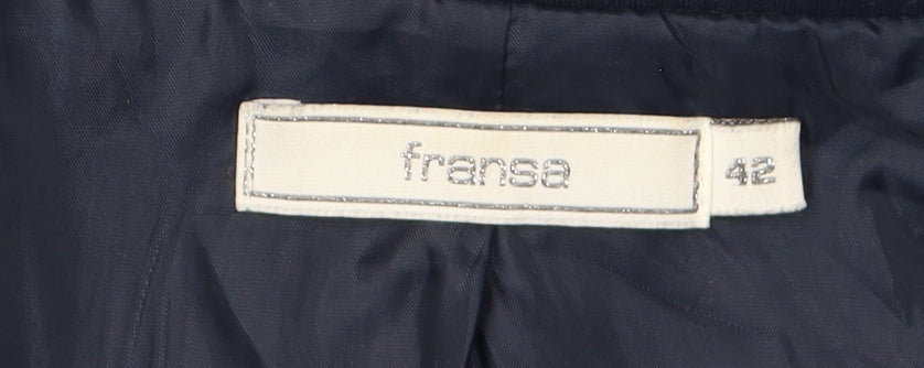 Fransa Women's Blue Blazer, Size 14, Regular Fit