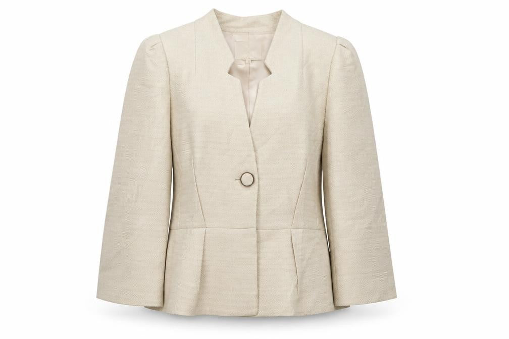 Womens UK Size 16 Viyella Regular Ivory Blazer