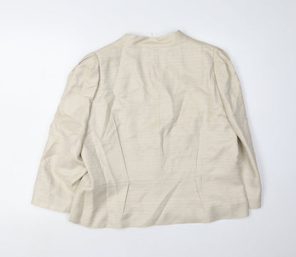 Viyella Women's Ivory Blazer Size 16 Regular Fit