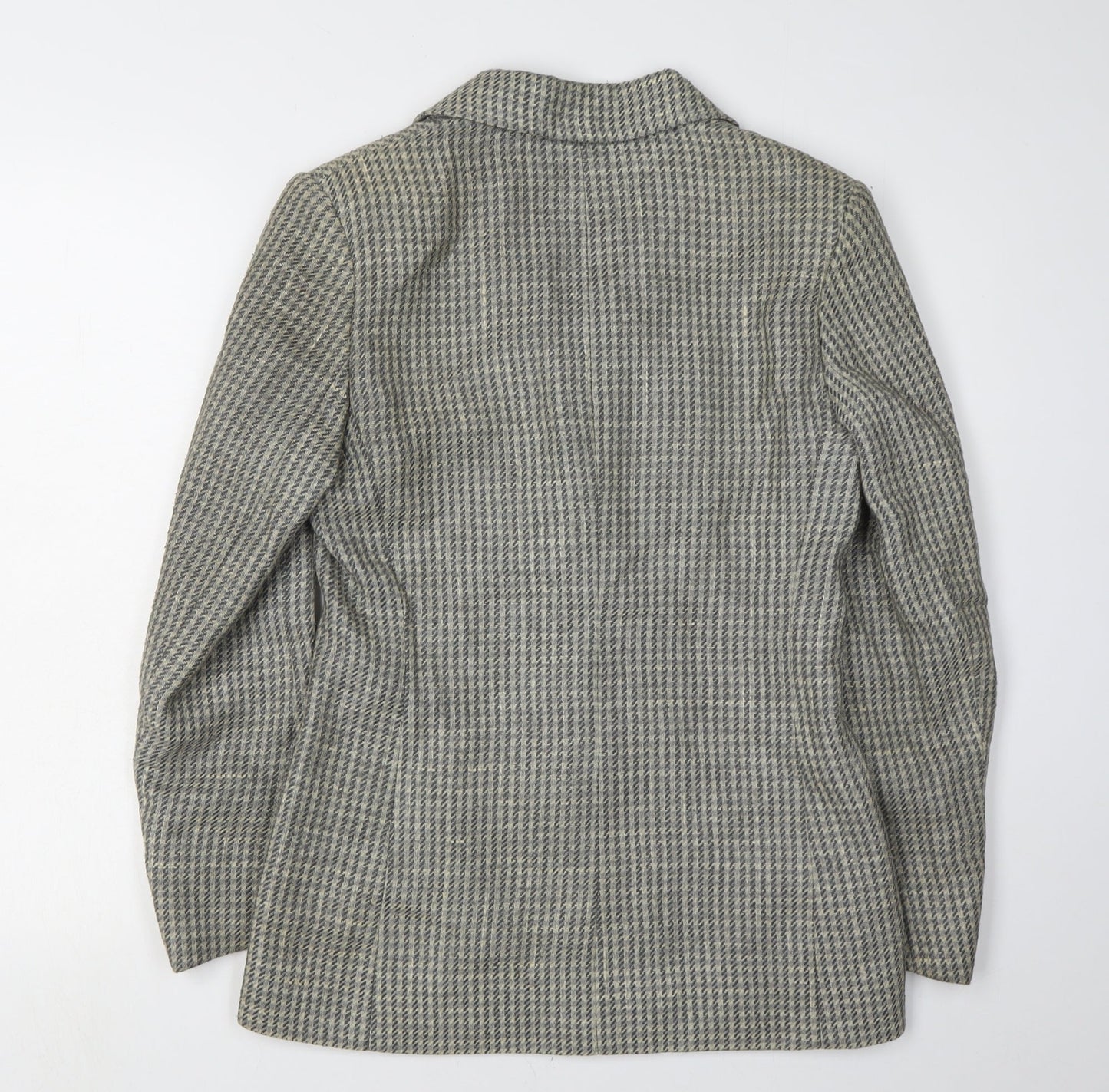 Jaeger Women's Multicoloured Houndstooth Blazer, Size 10