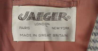 Jaeger Women's Multicoloured Houndstooth Blazer, Size 10