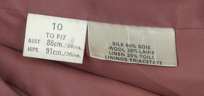 Jaeger Women's Multicoloured Houndstooth Blazer, Size 10