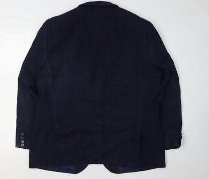 Mens UK Size 46 Greenwoods Regular Blue Suit Jacket