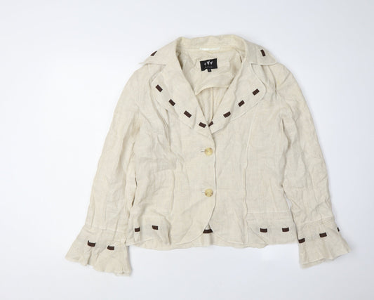 Marks and Spencer Beige Women's Blazer Size 12